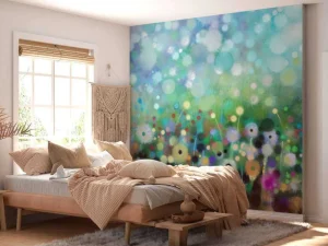 Discount Abstracte bloemen aquarel fotobehang Kunst & Design | Bloemen
