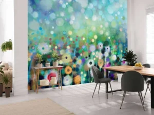 Discount Abstracte bloemen aquarel fotobehang Kunst & Design | Bloemen