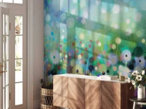 Discount Abstracte bloemen aquarel fotobehang Kunst & Design | Bloemen