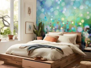Discount Abstracte bloemen aquarel fotobehang Kunst & Design | Bloemen