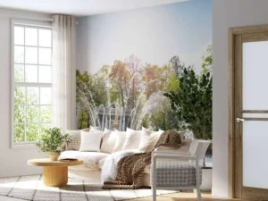 Discount Adam en Eva fontein in het Peterhof fotobehang Kunst & Design | Bloemen