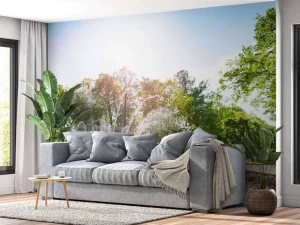 Discount Adam en Eva fontein in het Peterhof fotobehang Kunst & Design | Bloemen