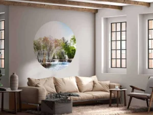 Discount Adam en Eva fontein in het Peterhof fotobehang Kunst & Design | Bloemen