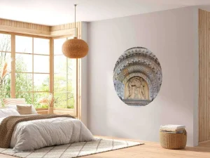 Discount Adam en Eva kunstwerk in Praag fotobehang Kunst & Design