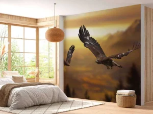 Best Adelaars in de Alpen fotobehang Dieren