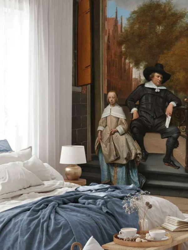 Sale Adolf en Catharina Croeser aan de Oude Delft fotobehang Keuken | Kunst & Design