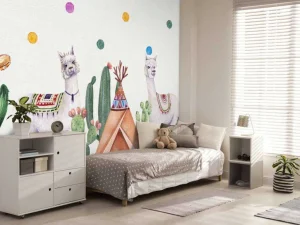 Online Alpaca's tussen cactussen Kinderkamer | Dieren
