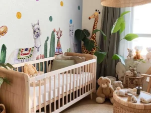 Online Alpaca's tussen cactussen Kinderkamer | Dieren