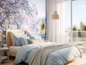 New Amandelboom fotobehang Bloemen