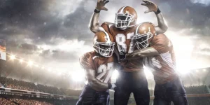 Outlet American Football spelers juichen fotobehang Tienerkamer | Sport