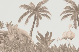 Online Apen en flamingo's Kinderkamer | Dieren