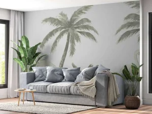 Hot Apen en flamingo's in groen Kinderkamer