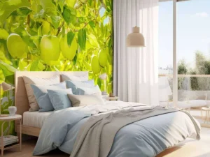 Clearance Appelboom close-up fotobehang Bloemen