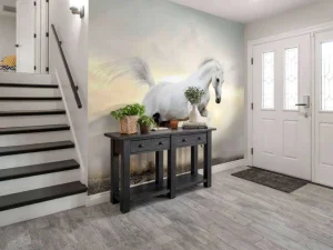 Sale Arabische Hengst in het stof fotobehang Tienerkamer | Kinderkamer