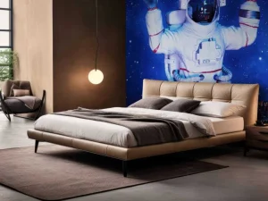 Online Astronaut DJ fotobehang Tienerkamer