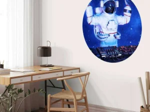 Online Astronaut DJ fotobehang Tienerkamer