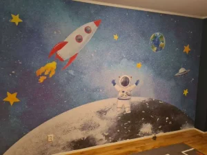 New Astronaut op de Maan Kinderkamer