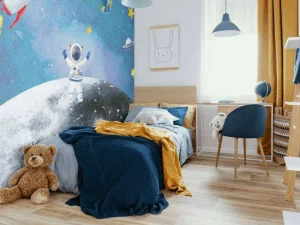 New Astronaut op de Maan Kinderkamer
