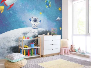 New Astronaut op de Maan Kinderkamer
