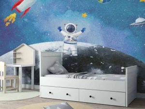 New Astronaut op de Maan Kinderkamer