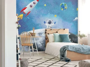 New Astronaut op de Maan Kinderkamer