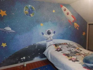 New Astronaut op de Maan Kinderkamer