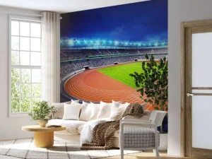 Fashion Atletiekstadion in de avond fotobehang Tienerkamer | Kinderkamer