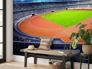 Fashion Atletiekstadion in de avond fotobehang Tienerkamer | Kinderkamer