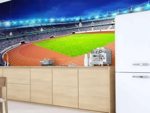 Fashion Atletiekstadion in de avond fotobehang Tienerkamer | Kinderkamer