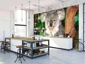 Clearance Australische koala in een boom fotobehang Dieren