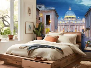 Best Avond in het Vaticaan fotobehang Architectuur