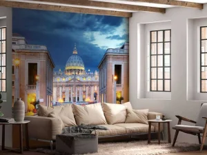 Best Avond in het Vaticaan fotobehang Architectuur