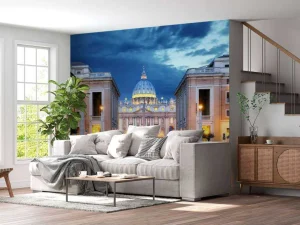 Best Avond in het Vaticaan fotobehang Architectuur