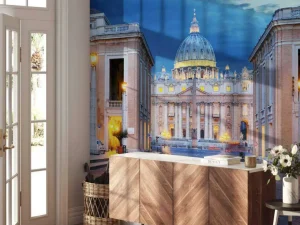 Best Avond in het Vaticaan fotobehang Architectuur