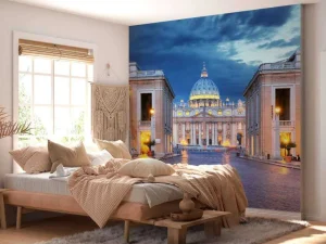 Best Avond in het Vaticaan fotobehang Architectuur