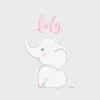 Discount Baby olifantje fotobehang Babykamer