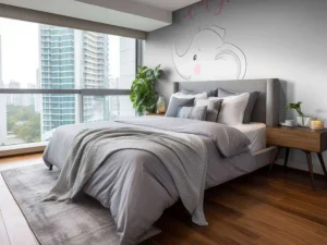 Discount Baby olifantje fotobehang Babykamer