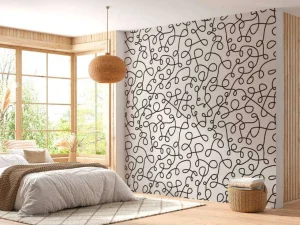 New Baby tekening fotobehang Hobbykamer | Babykamer