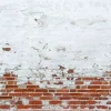 Clearance Bakstenen muur met beton fotobehang Gang