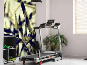 Online Bamboe bladeren in de zon fotobehang Woonkamer | Bloemen
