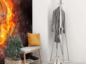 Online Basketbal met veel kracht fotobehang Kinderkamer | Sport