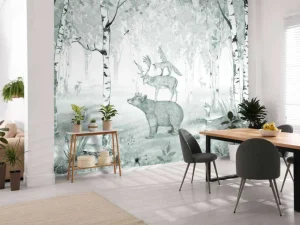 New Bear King - Blue Kinderkamer | Dieren
