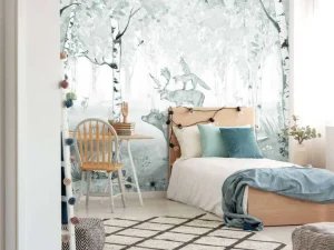 New Bear King - Blue Kinderkamer | Dieren