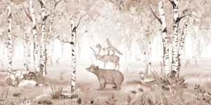 New Bear King - Brown Kinderkamer | Dieren