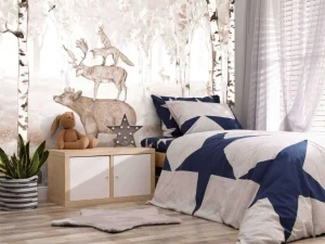 New Bear King - Brown Kinderkamer | Dieren