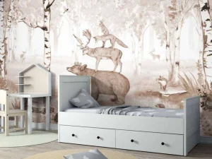 New Bear King - Brown Kinderkamer | Dieren