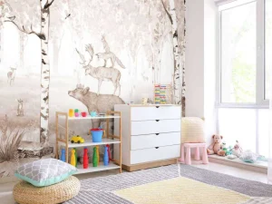 New Bear King - Brown Kinderkamer | Dieren