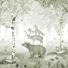 Online Bear King - Green Kinderkamer | Dieren