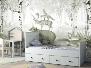 Online Bear King - Green Kinderkamer | Dieren