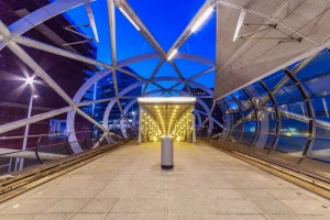 Online Beatrixkwartier sneltramhalte fotobehang Steden | Architectuur